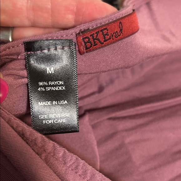 BKE Lace Detail Long Sleeve Blouse - Mauve - Picture 3 of 3